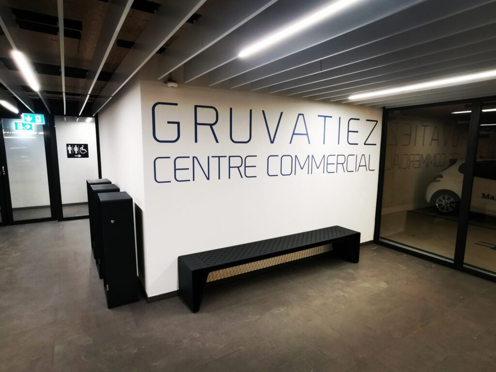 Signalétique interne du Centre Gruvatiez à Orbe